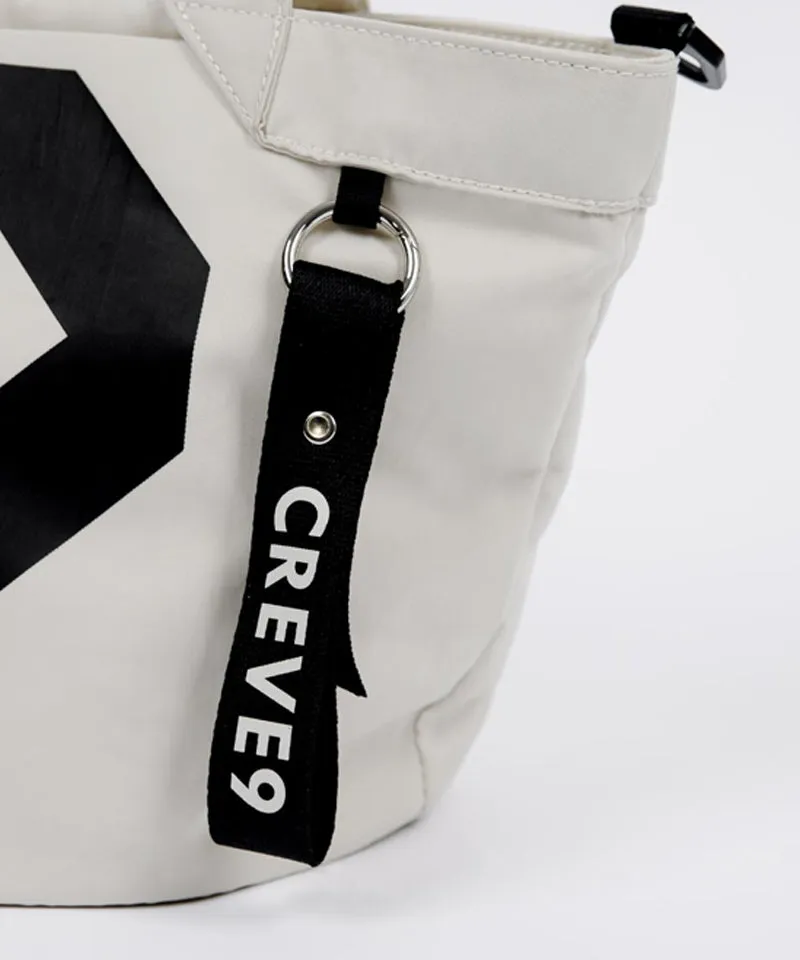 CREVE NINE: Big Logo Pouch - Beige