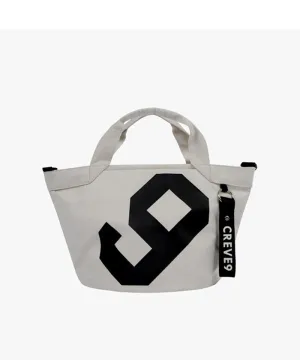 CREVE NINE: Big Logo Pouch - Beige