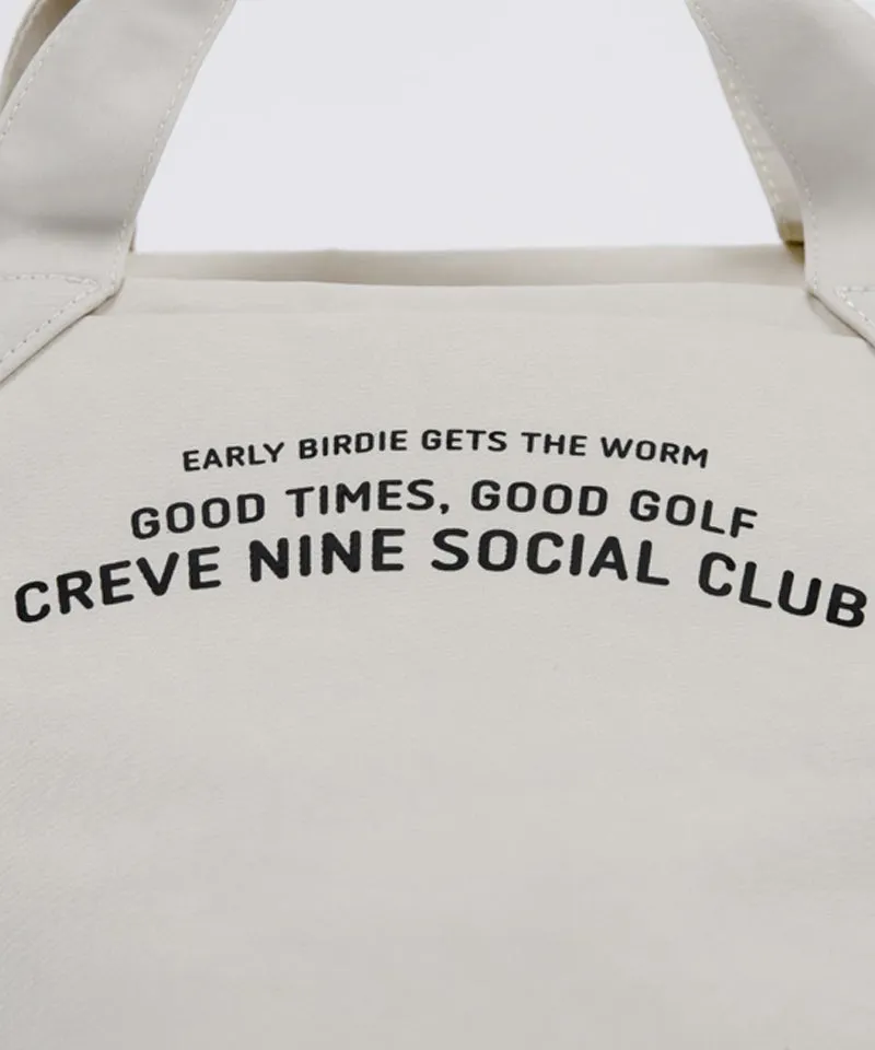CREVE NINE: Big Logo Pouch - Beige