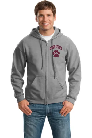 Cross Street Adult Unisex Full Zip Hooded Sweatshirt