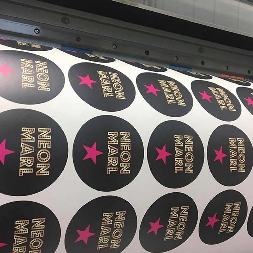 Custom Branded Waterproof Retail Stickers Labels