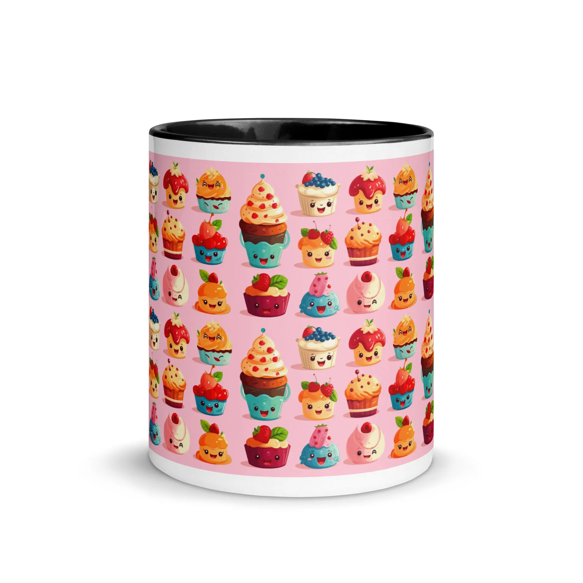 Cute Pink Cupcakes Mug with Color Inside SETCCK001