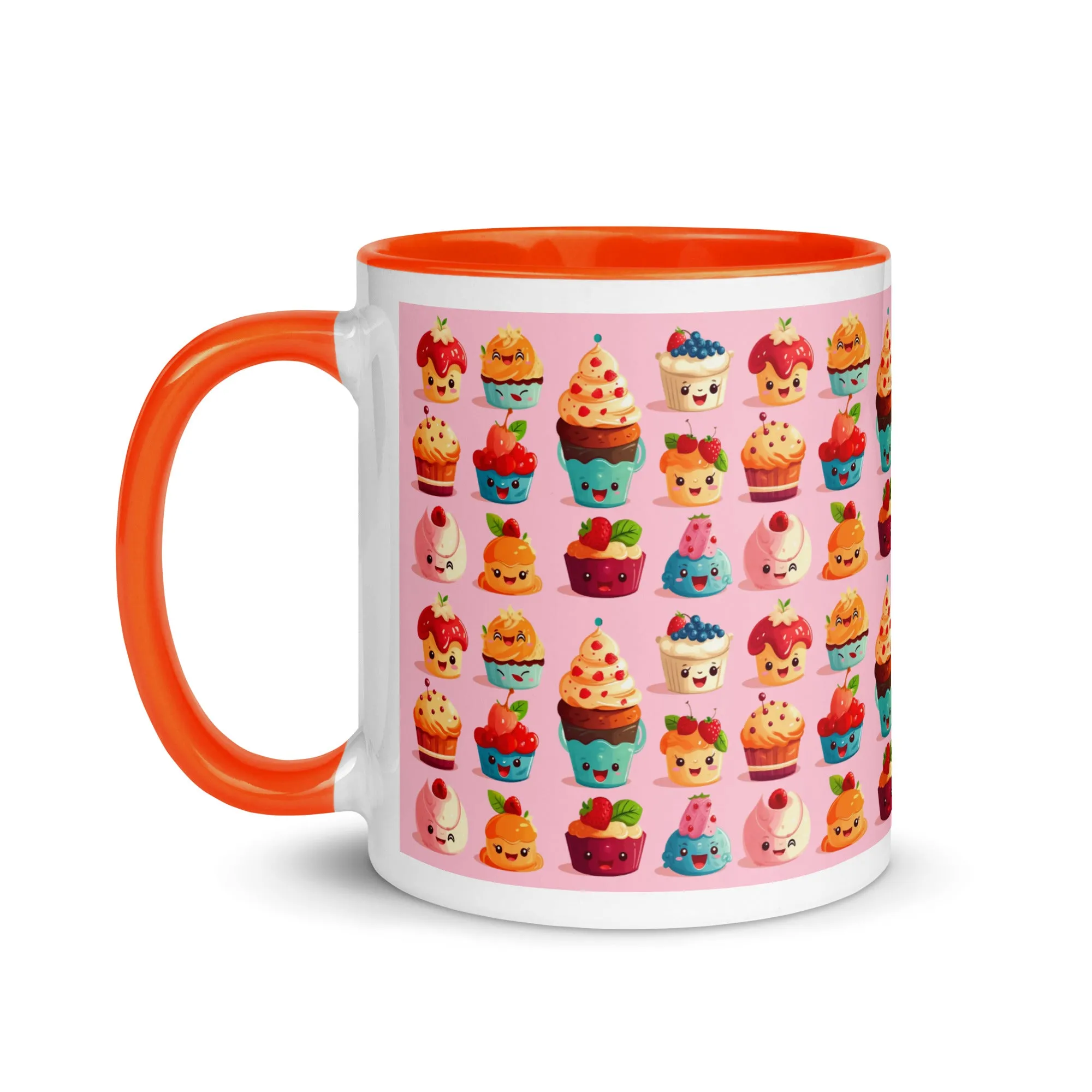 Cute Pink Cupcakes Mug with Color Inside SETCCK001