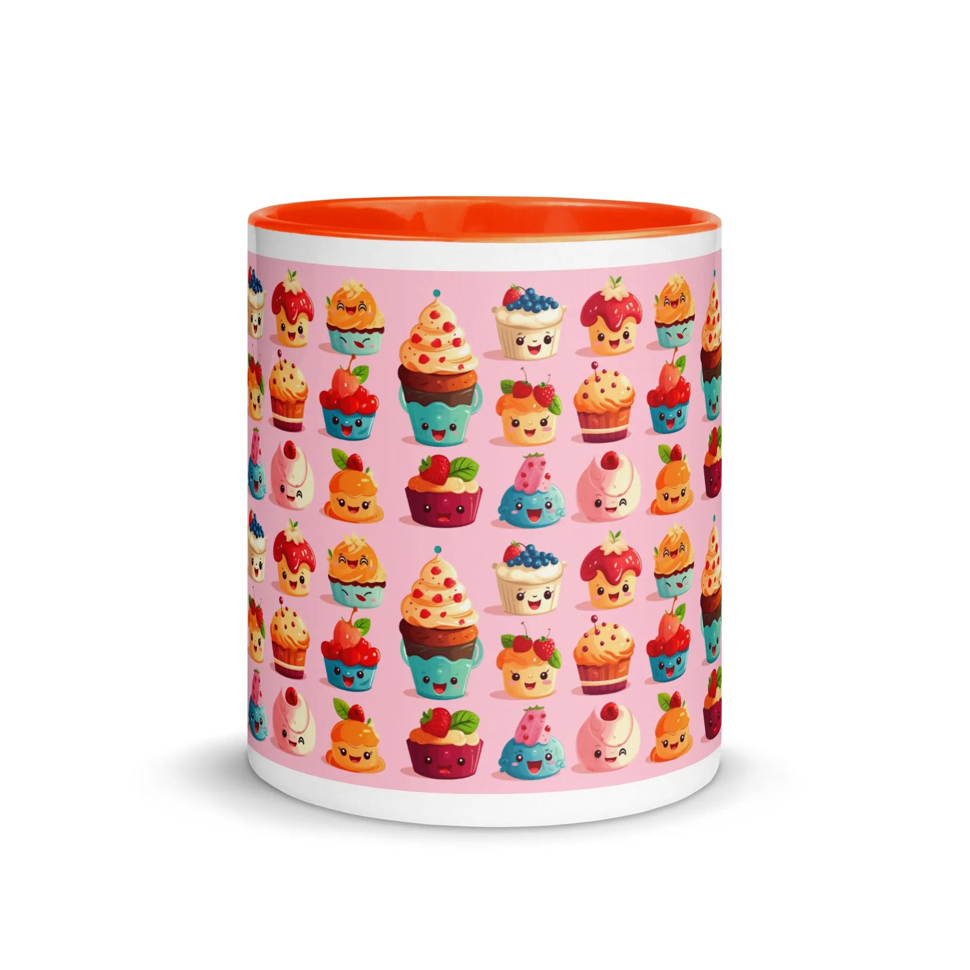 Cute Pink Cupcakes Mug with Color Inside SETCCK001