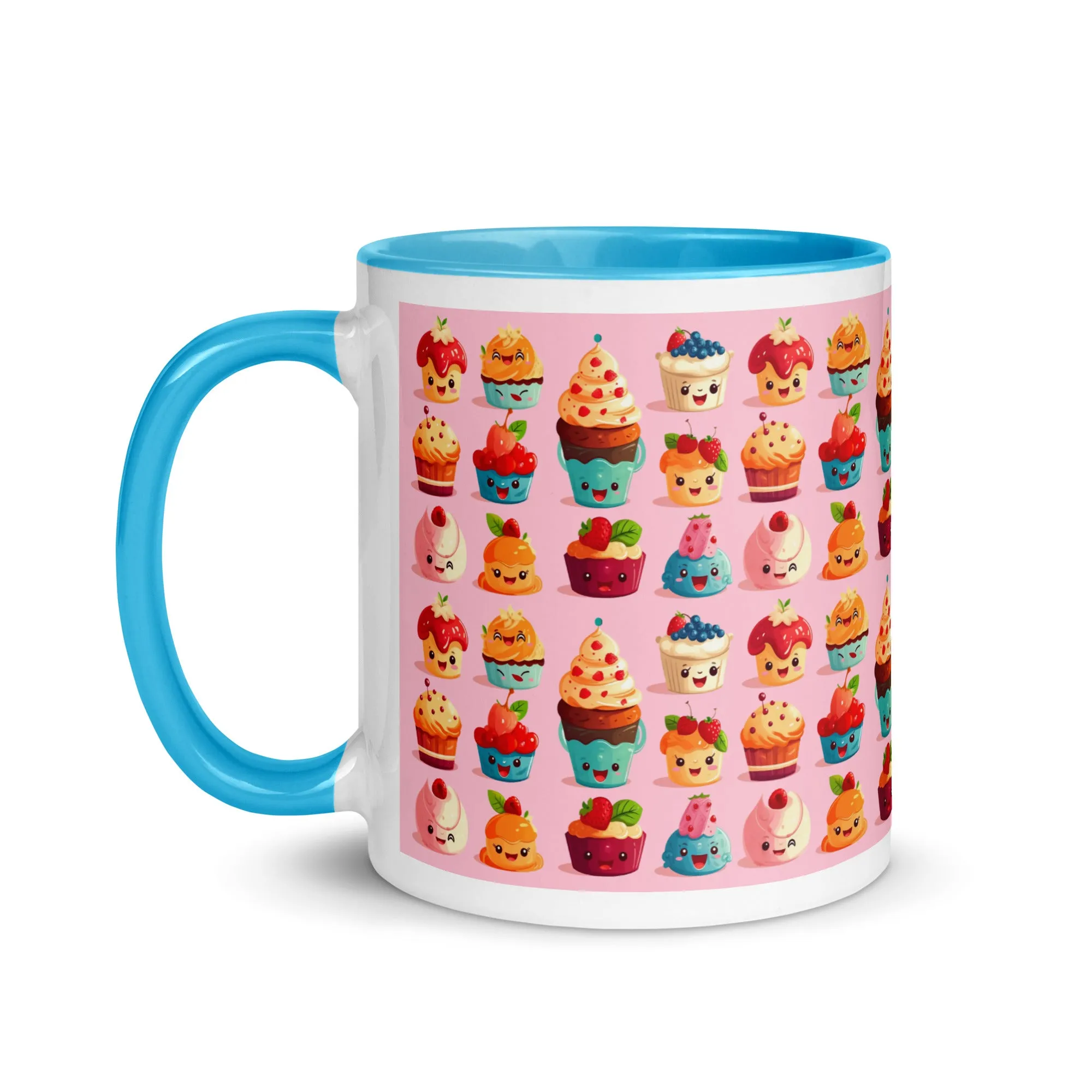 Cute Pink Cupcakes Mug with Color Inside SETCCK001