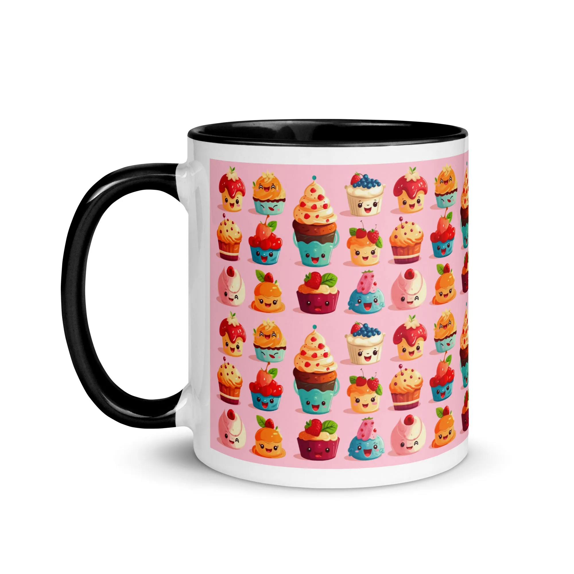 Cute Pink Cupcakes Mug with Color Inside SETCCK001