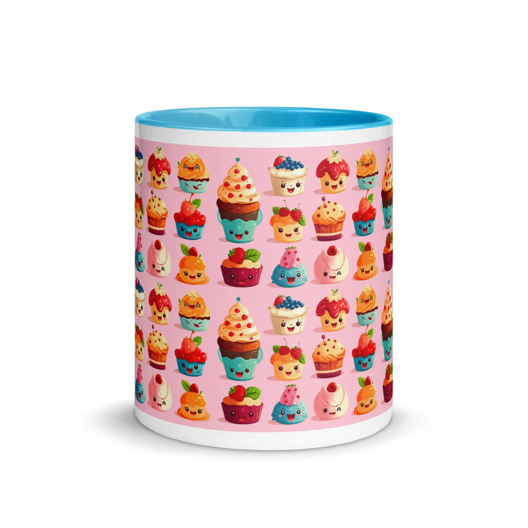 Cute Pink Cupcakes Mug with Color Inside SETCCK001