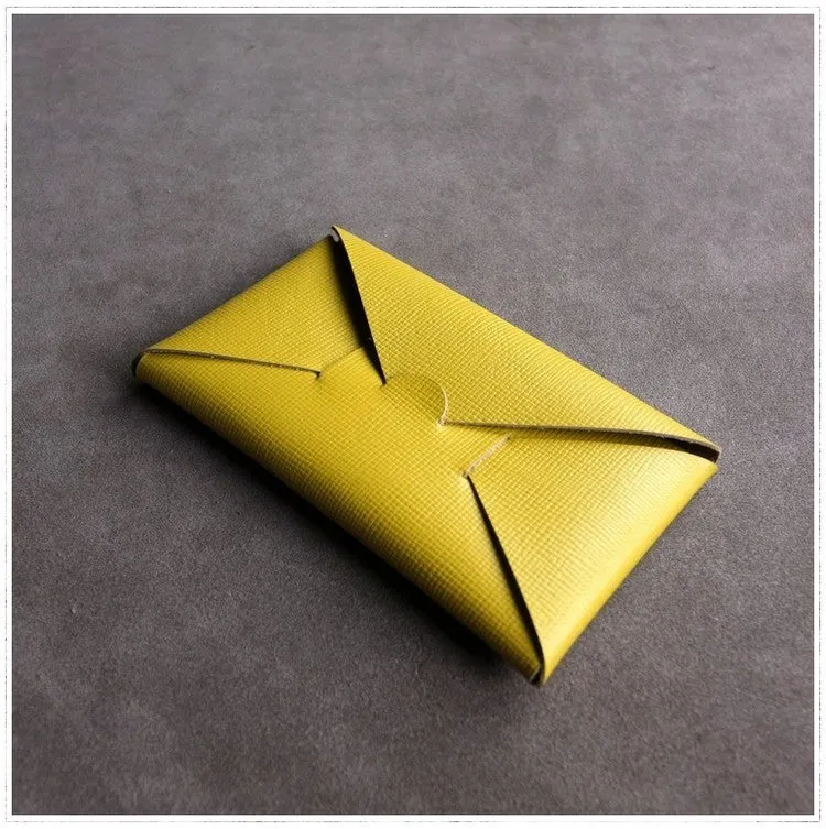 Cute Womens Gray Leather Envelope Wallet Slim Clutch Purse Checkbook Long Wallet for Women