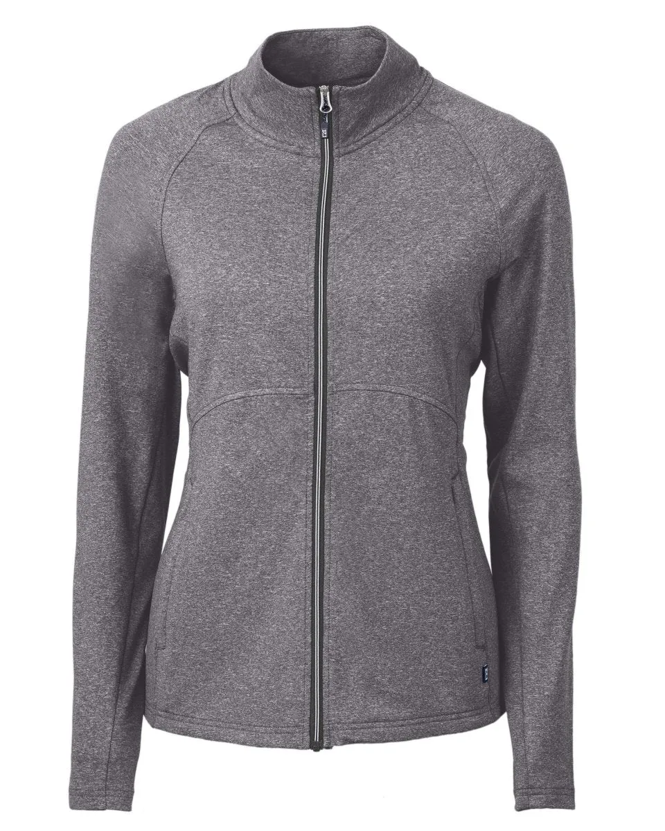 Cutter & Buck Women's Adapt Eco Knit Heather Recycled Full Zip Jacket