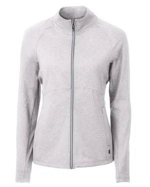 Cutter & Buck Women's Adapt Eco Knit Heather Recycled Full Zip Jacket