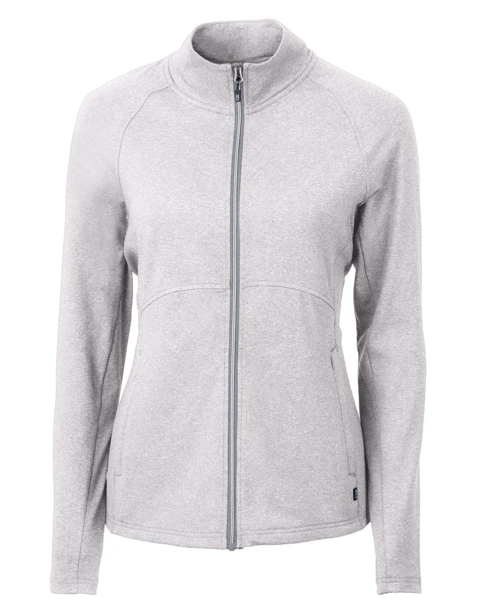Cutter & Buck Women's Adapt Eco Knit Heather Recycled Full Zip Jacket