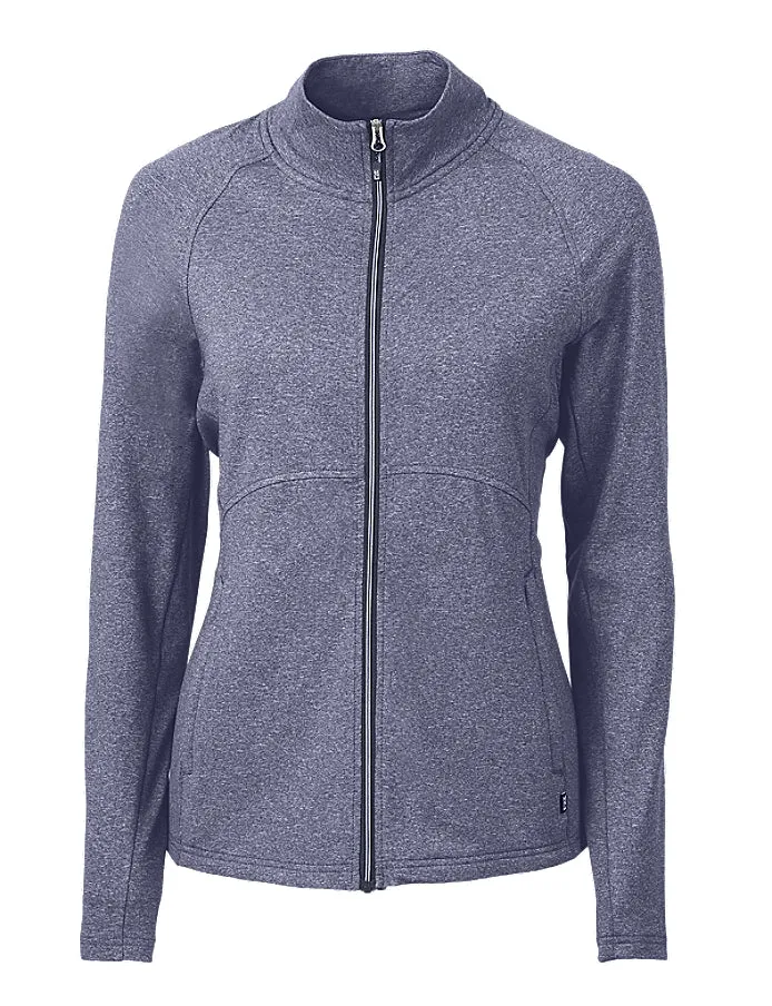 Cutter & Buck Women's Adapt Eco Knit Heather Recycled Full Zip Jacket
