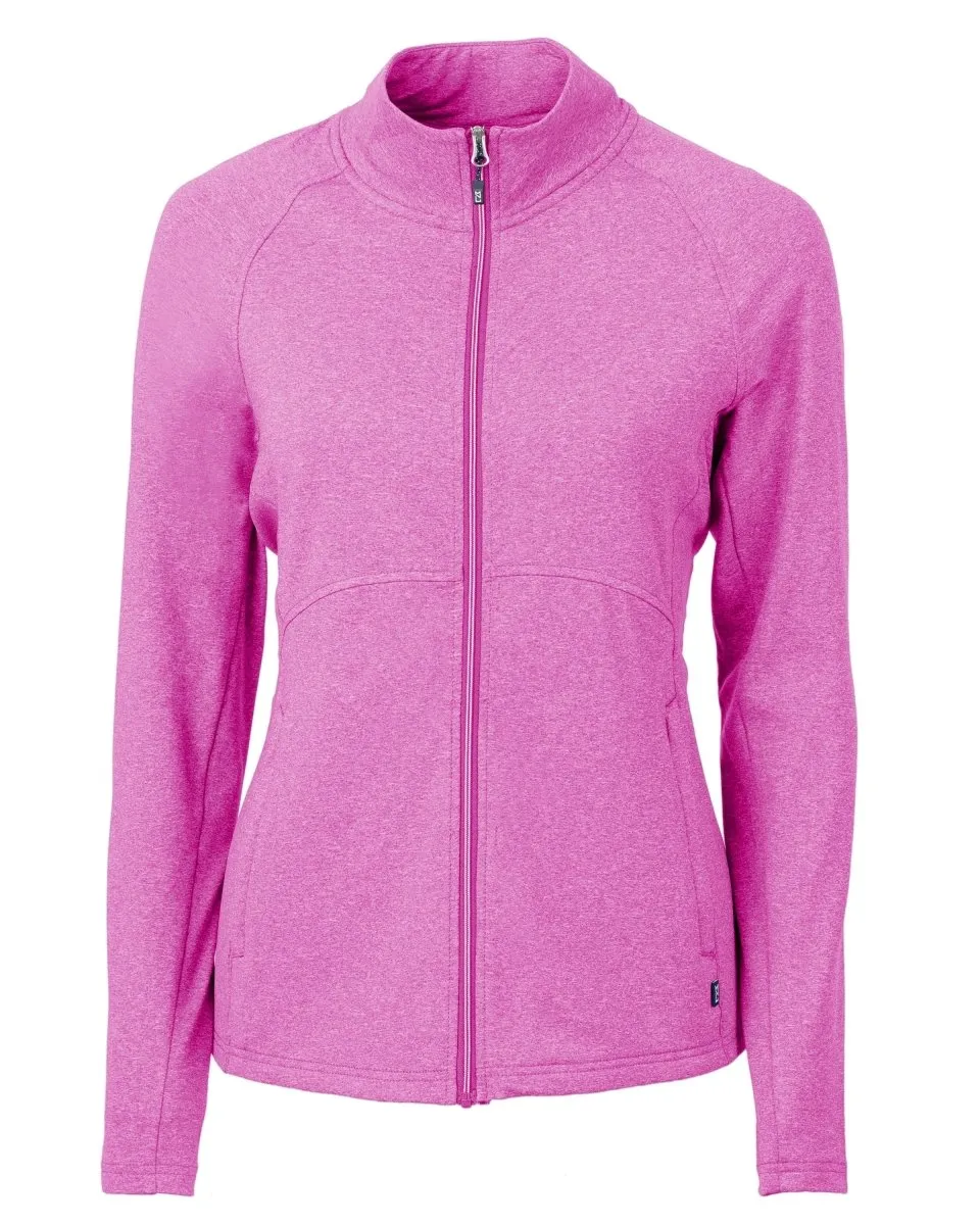 Cutter & Buck Women's Adapt Eco Knit Heather Recycled Full Zip Jacket