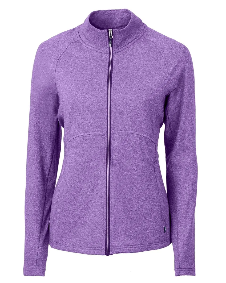 Cutter & Buck Women's Adapt Eco Knit Heather Recycled Full Zip Jacket