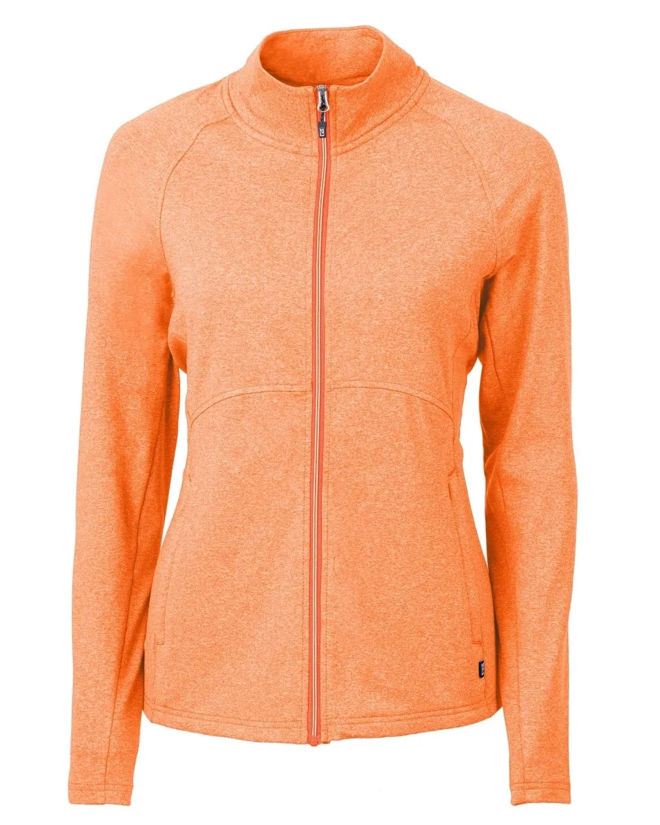 Cutter & Buck Women's Adapt Eco Knit Heather Recycled Full Zip Jacket