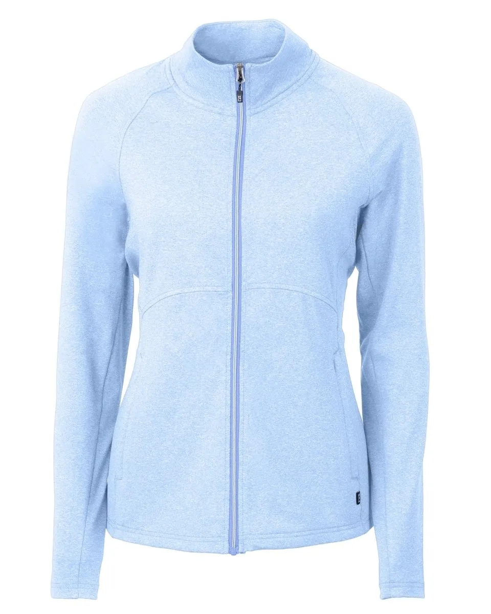 Cutter & Buck Women's Adapt Eco Knit Heather Recycled Full Zip Jacket