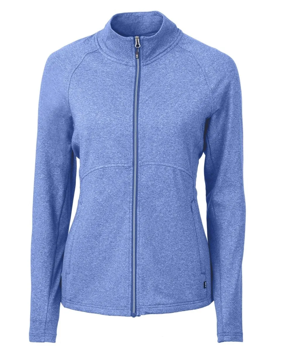 Cutter & Buck Women's Adapt Eco Knit Heather Recycled Full Zip Jacket
