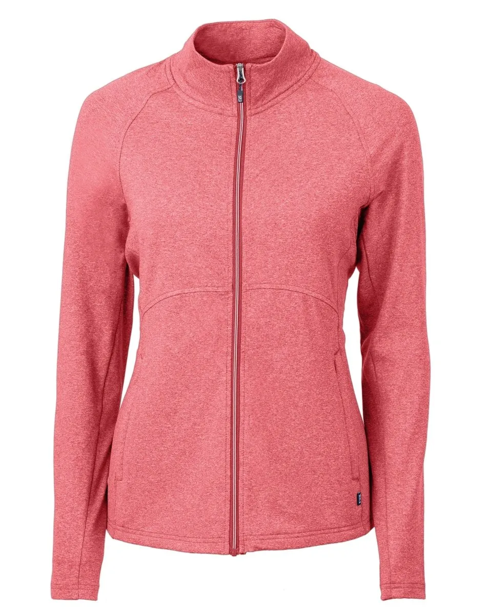 Cutter & Buck Women's Adapt Eco Knit Heather Recycled Full Zip Jacket