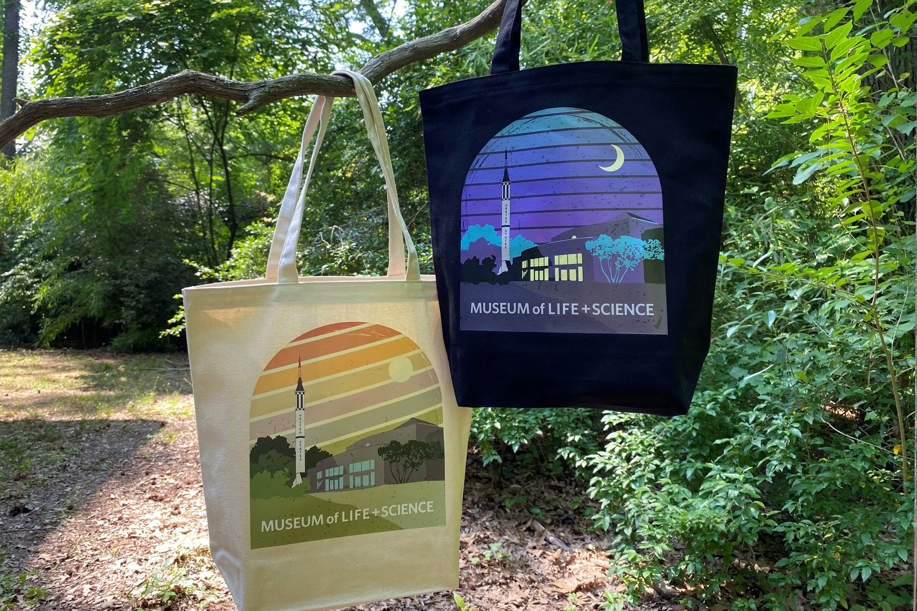 Day/Night Tote Bags