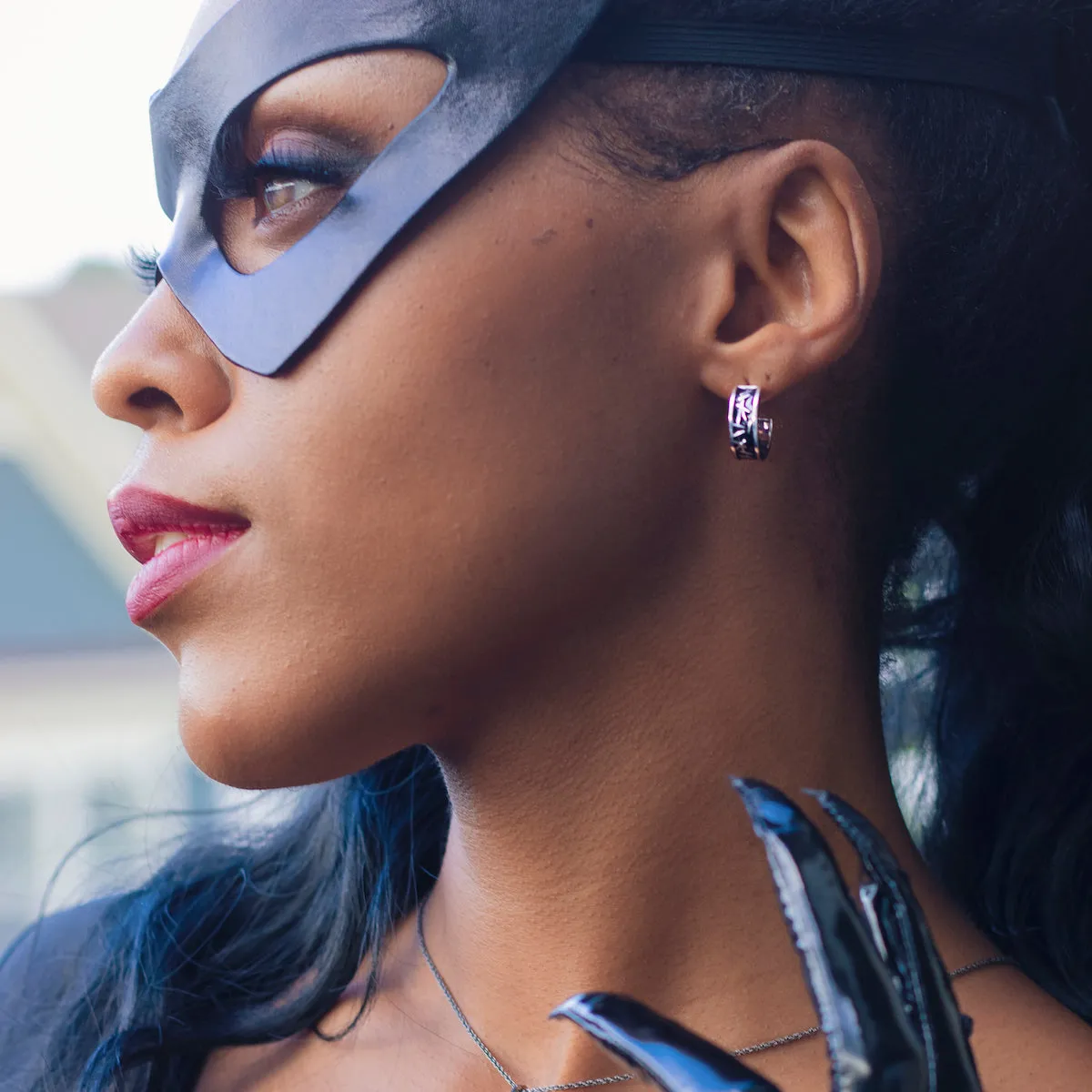 DC X RockLove Batman Returns CATWOMAN Meow Earrings