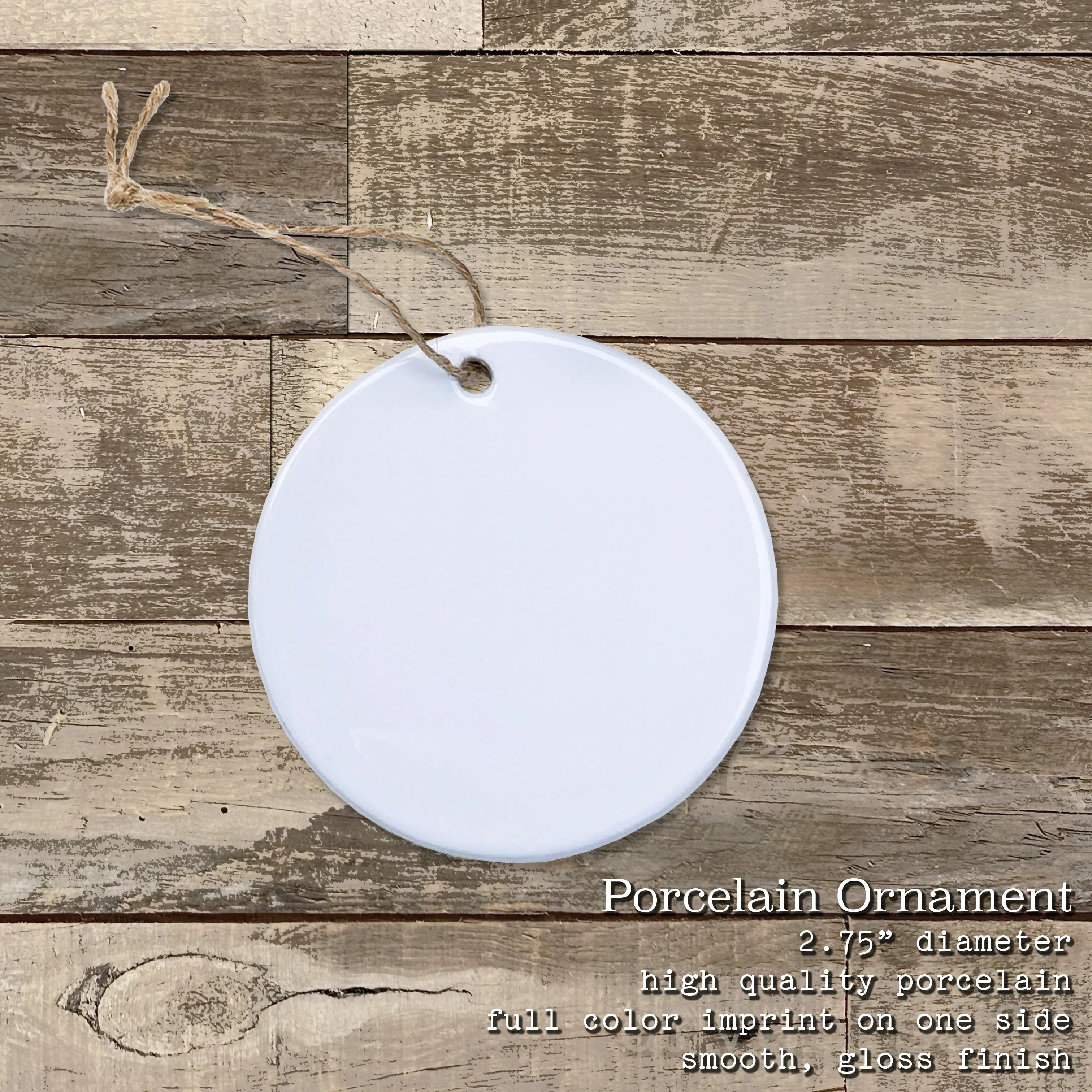 Distressed Anchor w/ Zip Code - Ornament