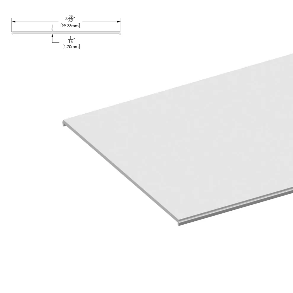 [DLUX4HFP] DLUX 1-3/4 X 4" Header System - Flat Plate - 120" Length (SA, MBL, BSS)