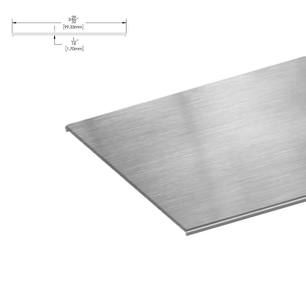[DLUX4HFP] DLUX 1-3/4 X 4" Header System - Flat Plate - 120" Length (SA, MBL, BSS)