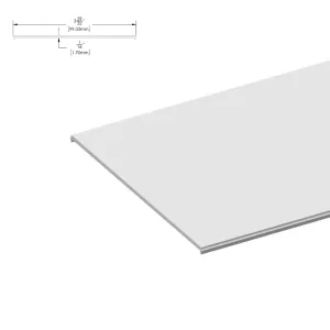 [DLUX4HFP] DLUX 1-3/4 X 4" Header System - Flat Plate - 120" Length (SA, MBL, BSS)