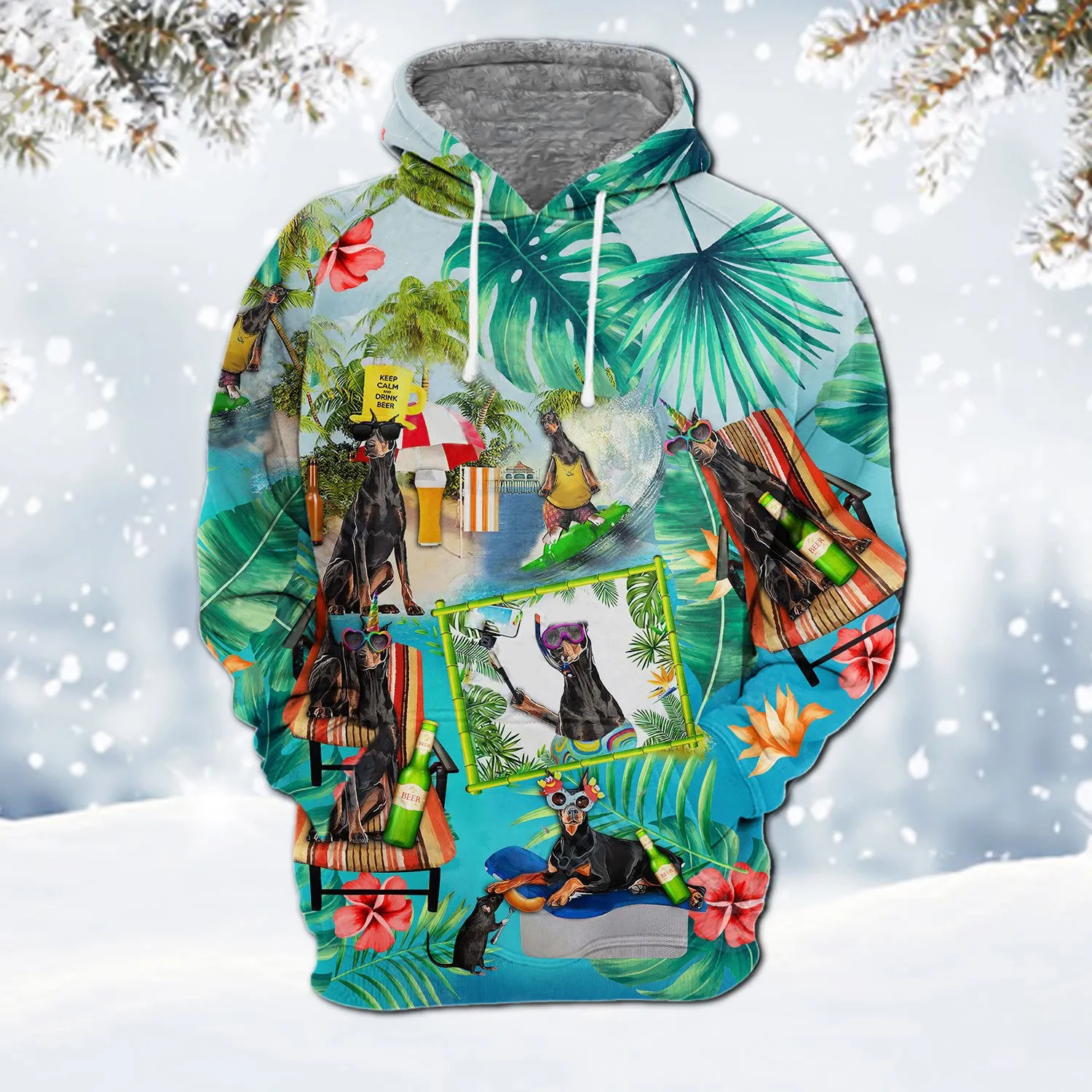 Dobeman Pinscher 1-Surfing Hoodie