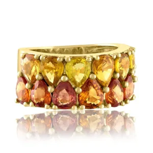 Double Pear Band Ring