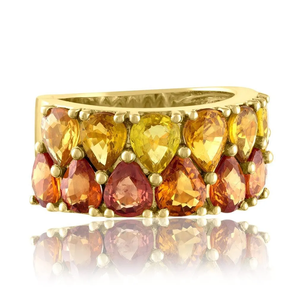 Double Pear Band Ring