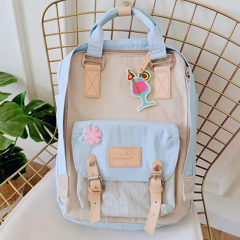 Doughnut Female Preppy Style The Campus Backpacks