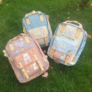 Doughnut Female Preppy Style The Campus Backpacks