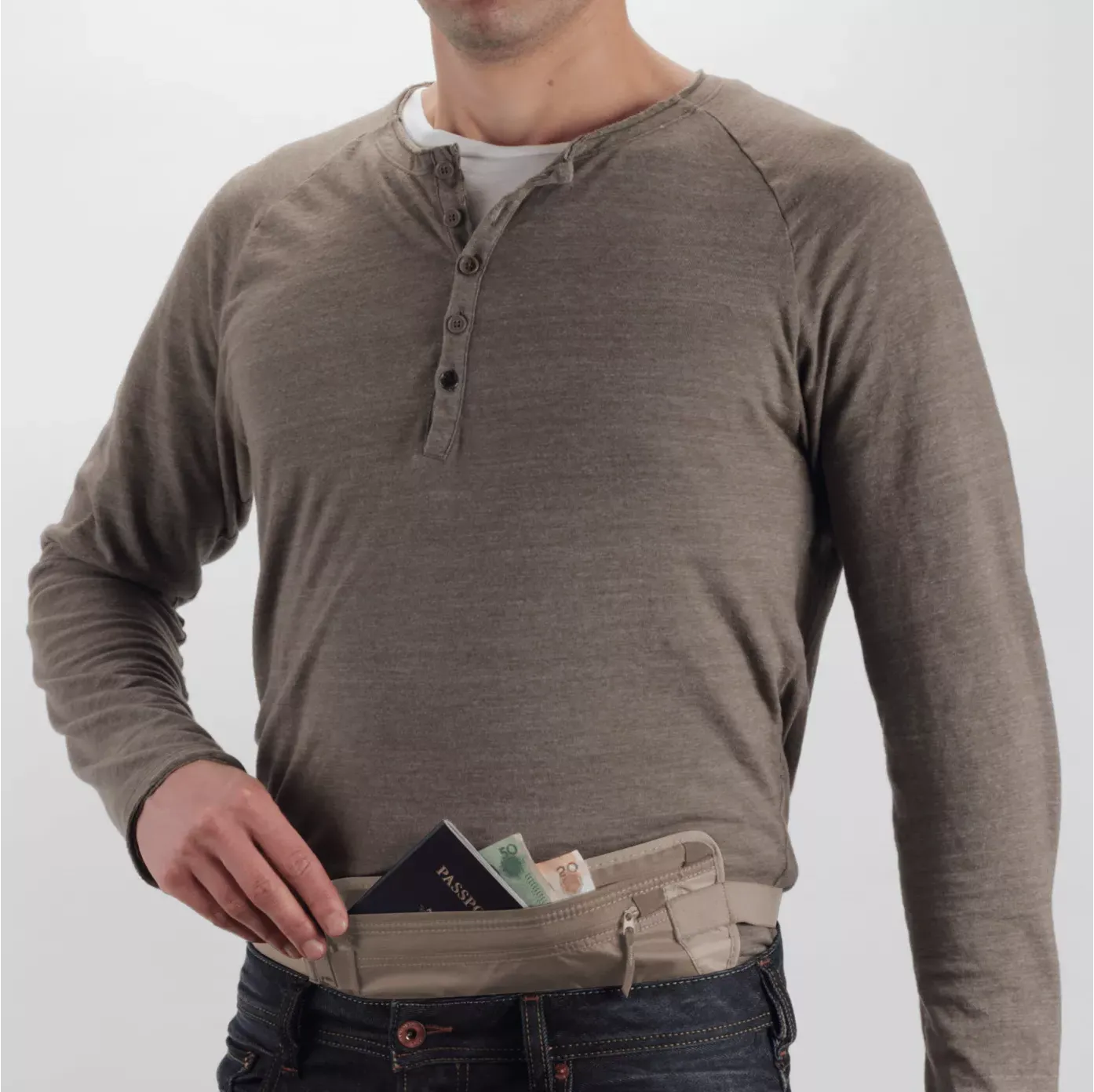 Eagle Creek RFID Blocker Money Belt DLX Tan