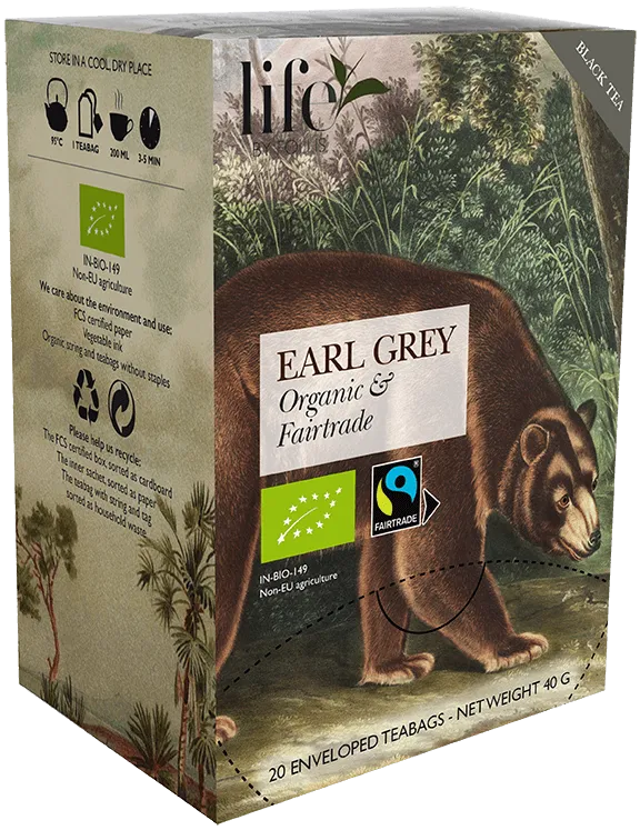 Earl Grey Black tea Life by Follis 20 Teabags