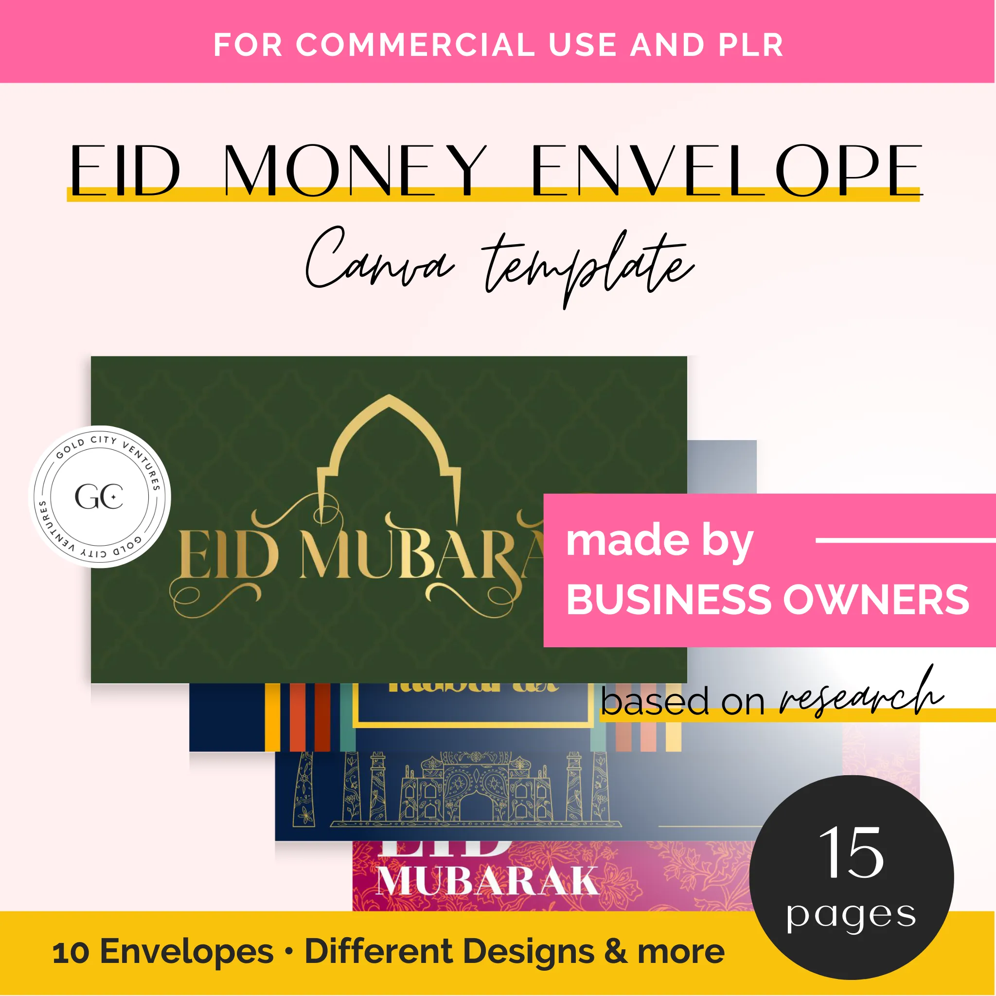 Eid Mubarak Envelope Template