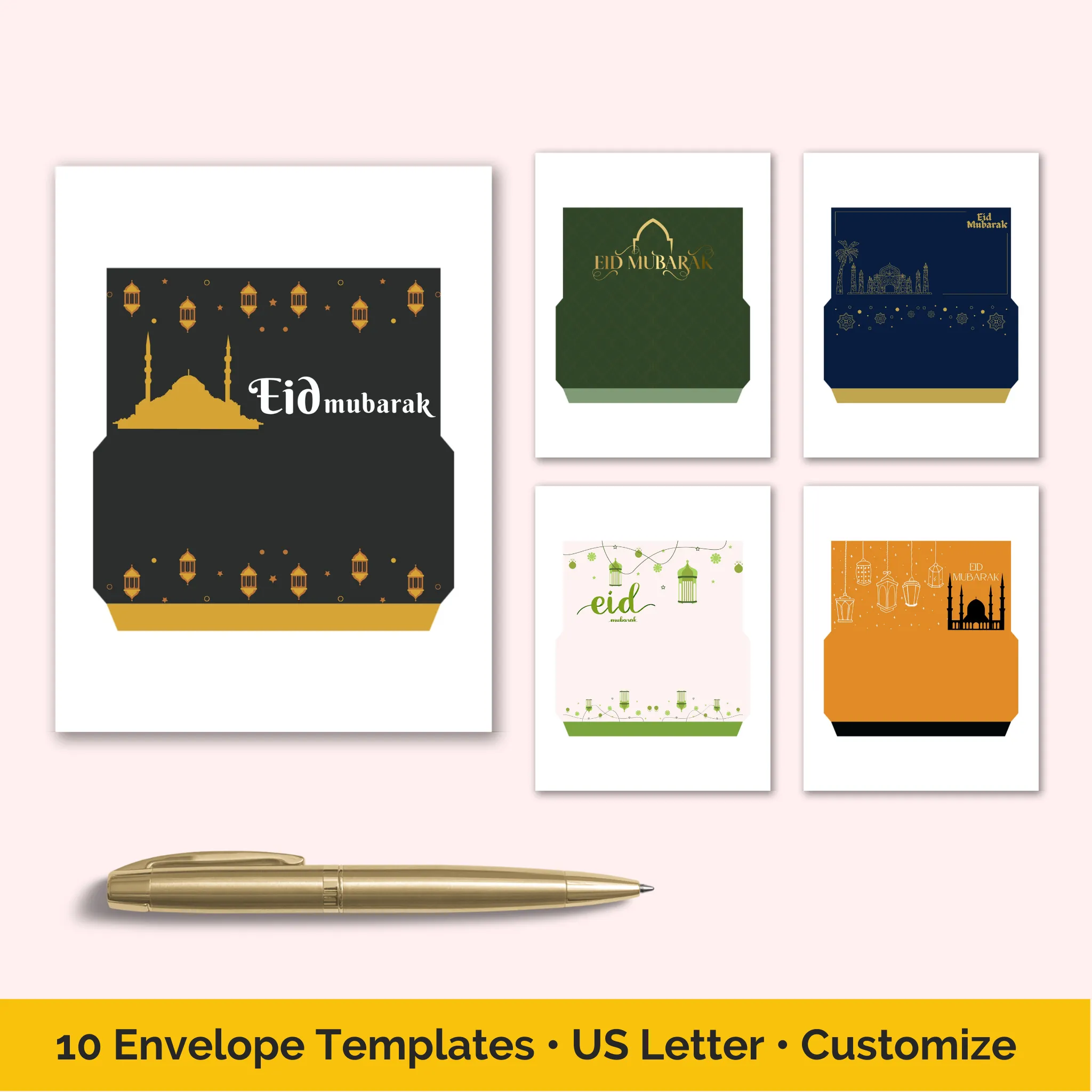 Eid Mubarak Envelope Template