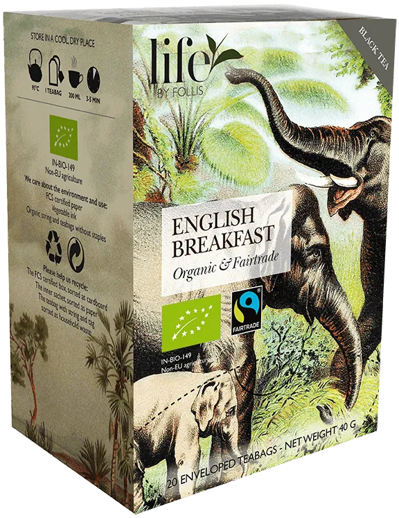 English Breakfast Black tea Life by Follis 20 Teabags