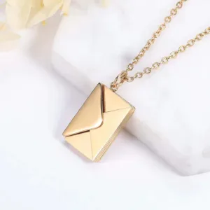 Envelope Design Pendant Necklace