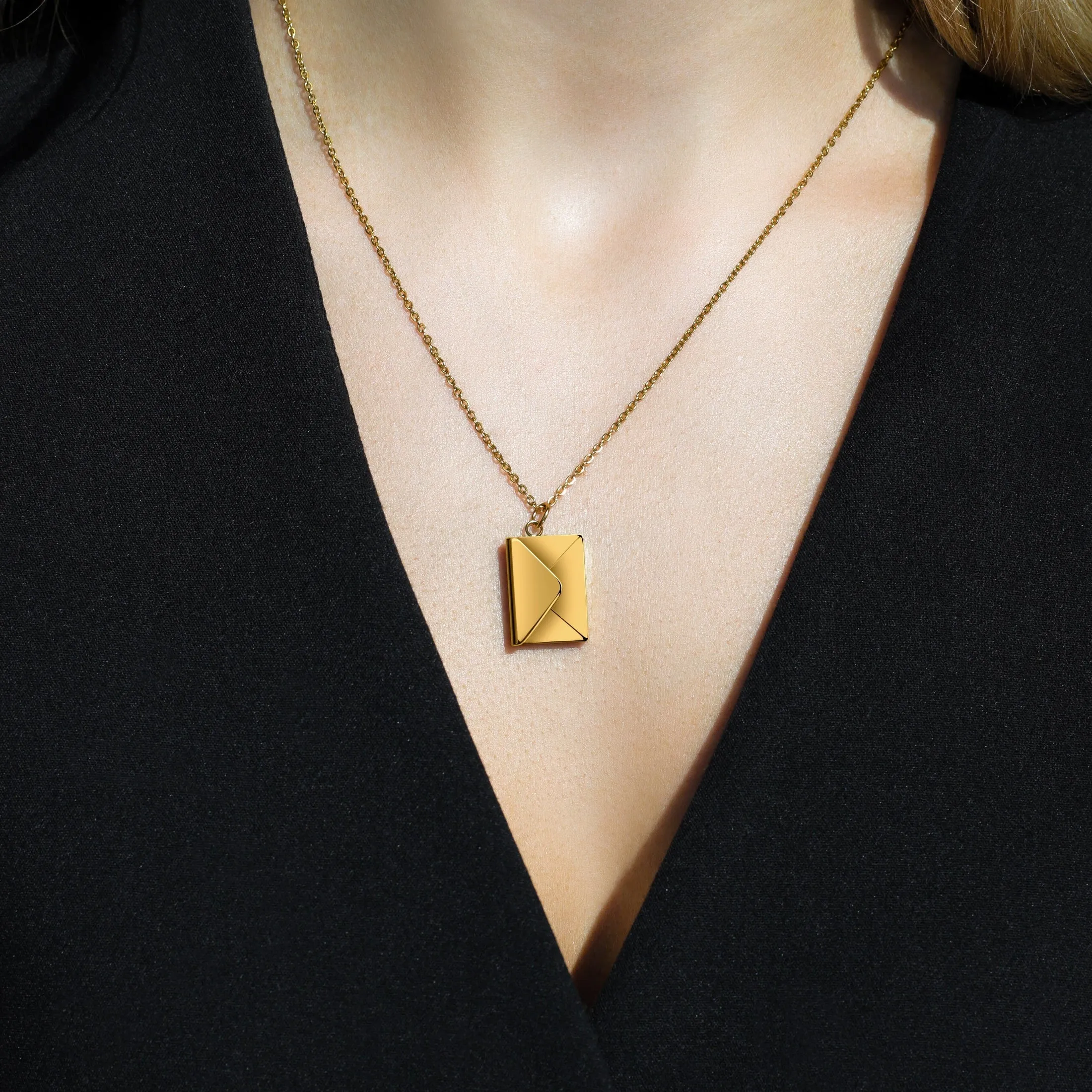 Envelope Pendant Necklace