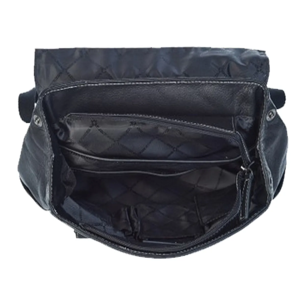 EnzoDesign Urban Light Pebble Grained Leather Backpack