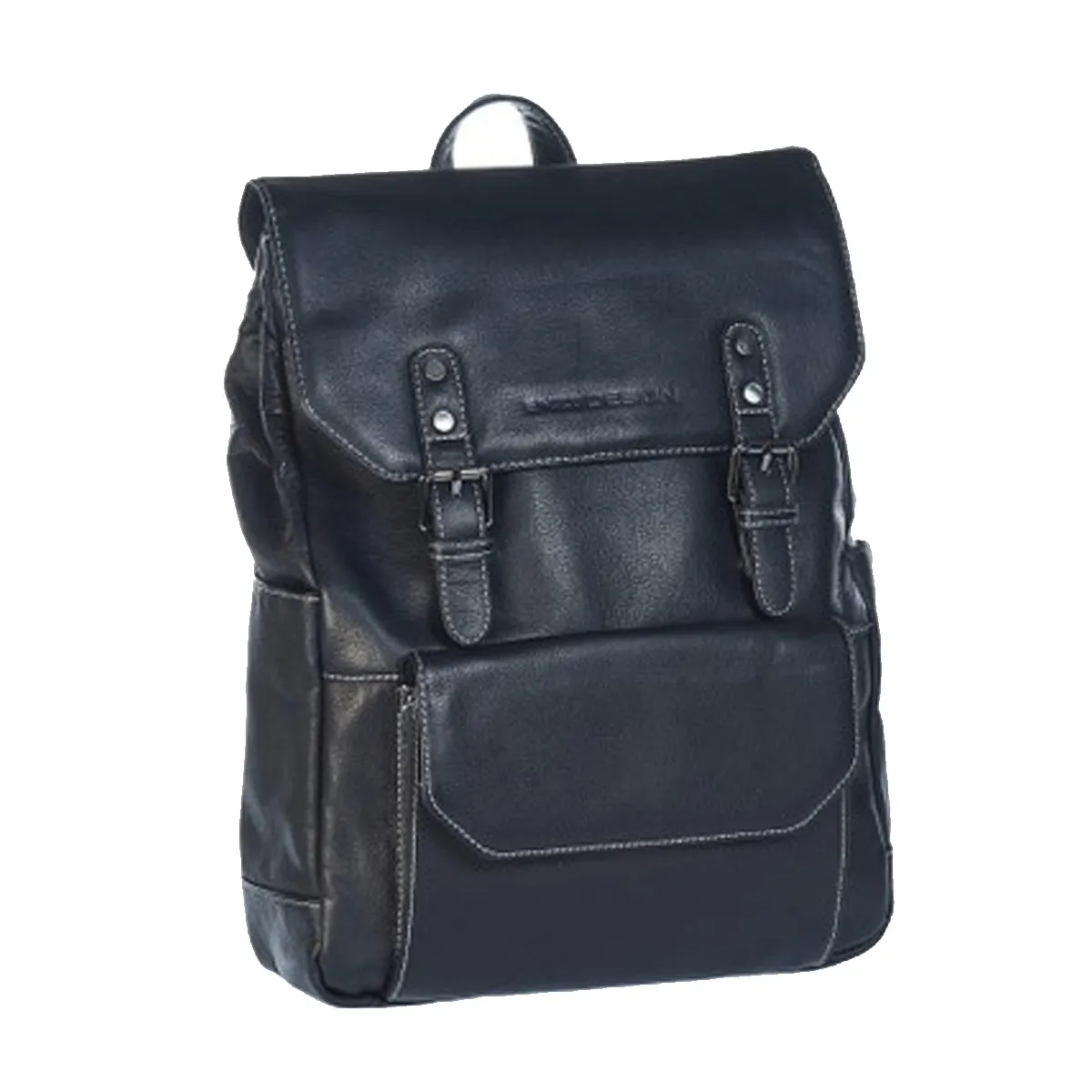 EnzoDesign Urban Light Pebble Grained Leather Backpack