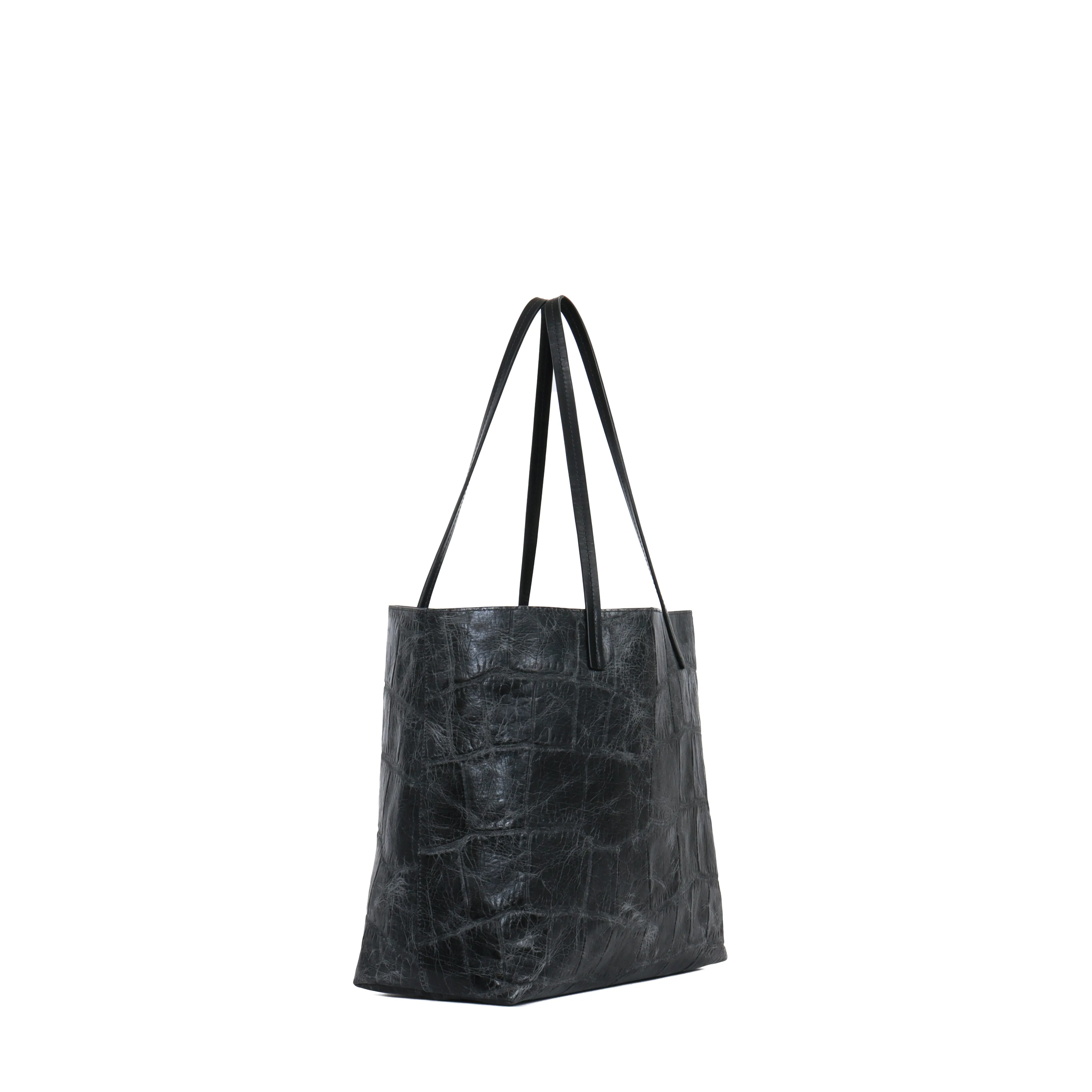 ESSENTIAL TOTE VINTAGE STORM EMBOSSED JUMBO GATOR