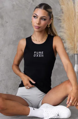 Everyday Ribbed Tank - Black