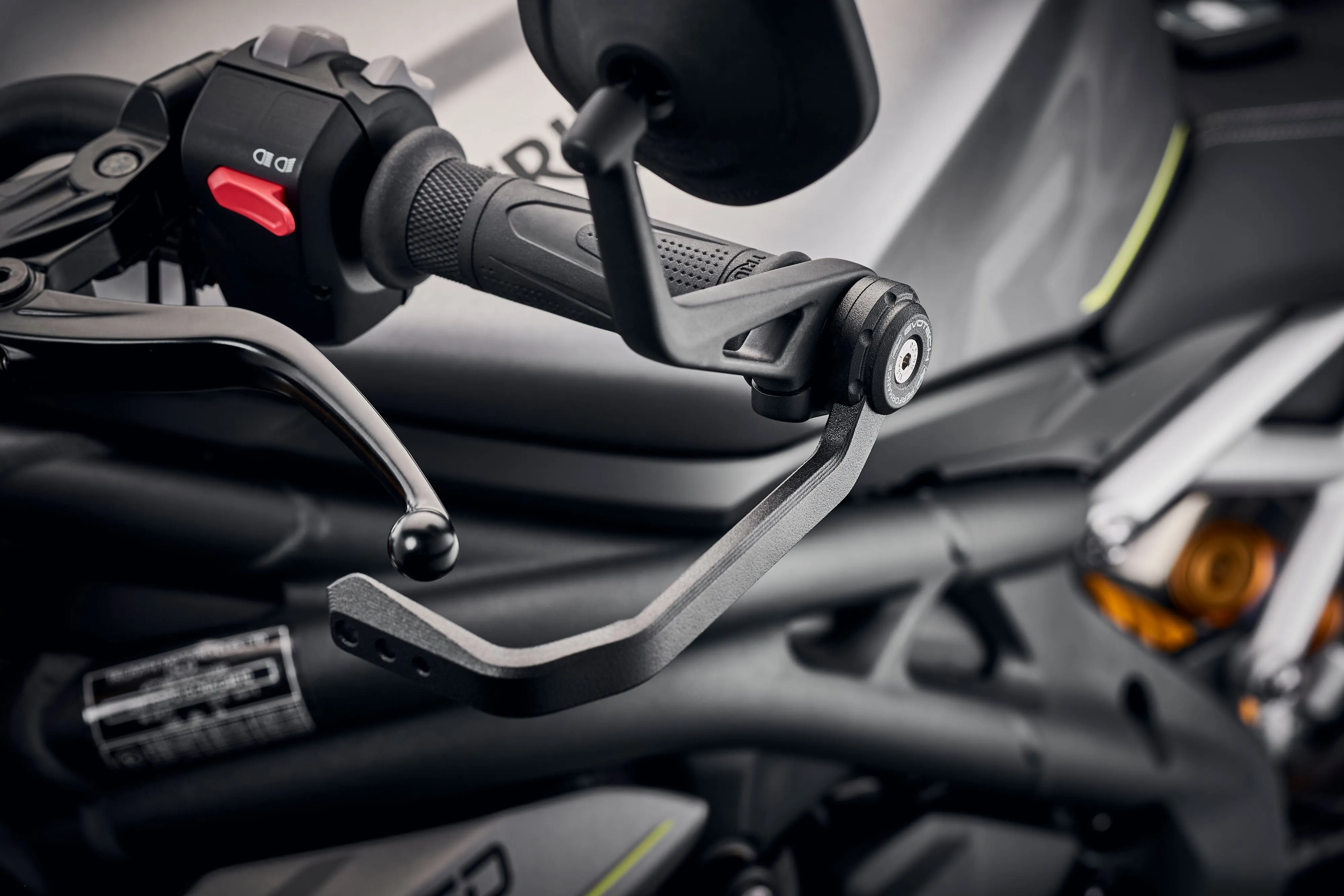 Evotech Triumph Street Triple 765 R Brake And Clutch Lever Protector Kit (2023 ) (Bar End Mirror Version)