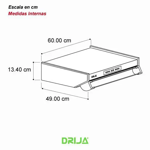 Extractor De Grasa Acero Slim Touch 60