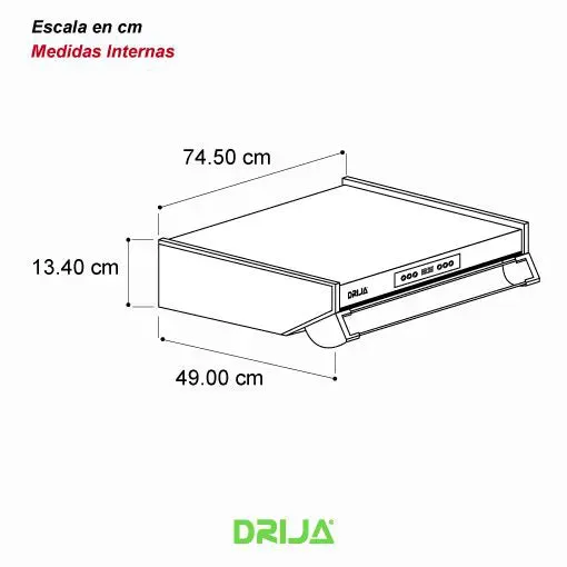 Extractor De Grasa Acero Slim Touch 76
