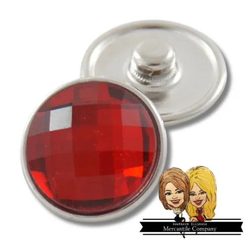 Faceted Glass Jewelry Snap