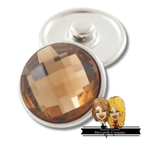 Faceted Glass Jewelry Snap
