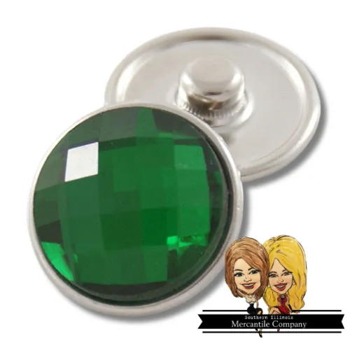 Faceted Glass Jewelry Snap